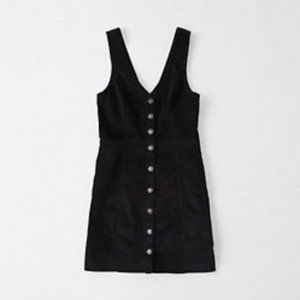 NWT Abercrombie and Fitch Button-Through Pinafore Dress - Size S Tall